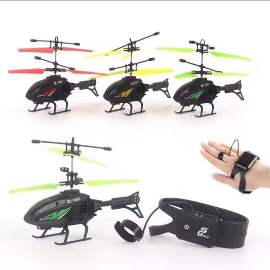 Electric Helicopter for Kids 1-10 with Induction Watch