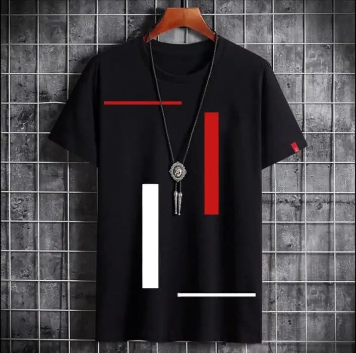 1 Pc Men's Cotton Printed T-Shirt